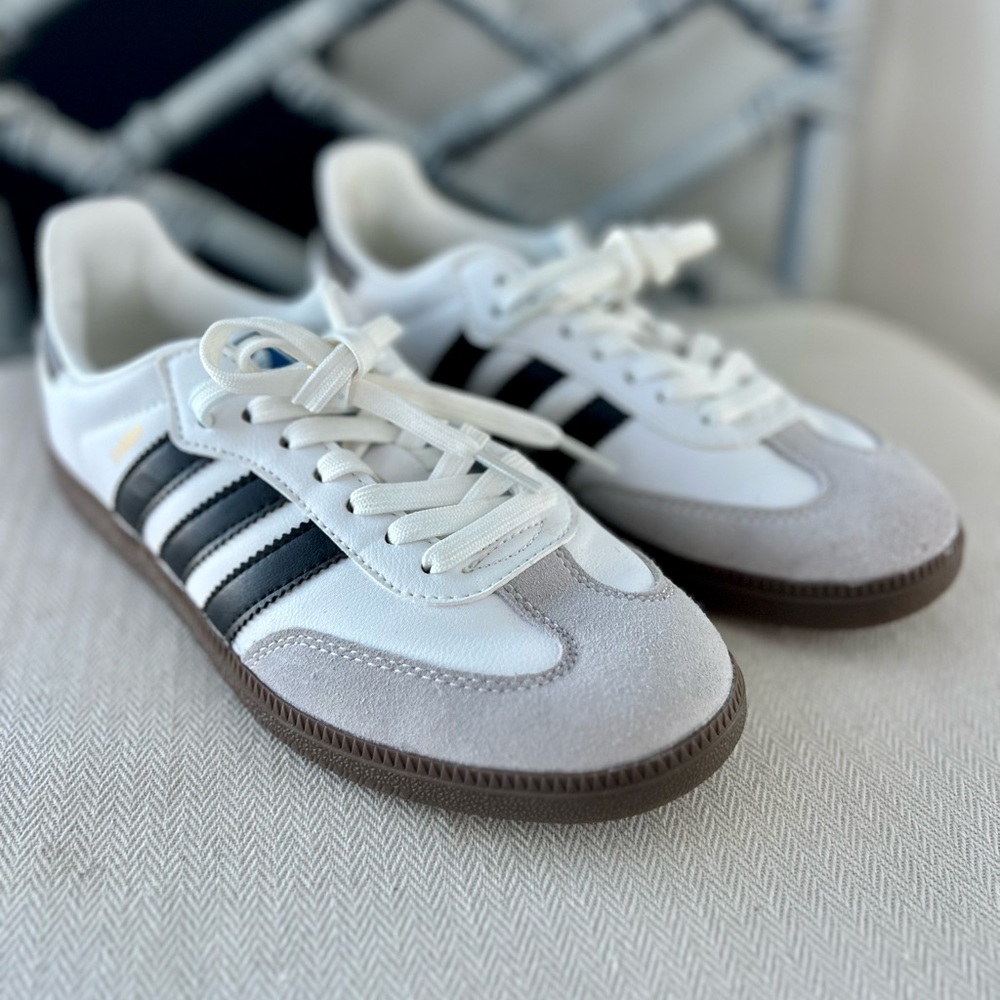 adidas White and Black Athletic Shoes